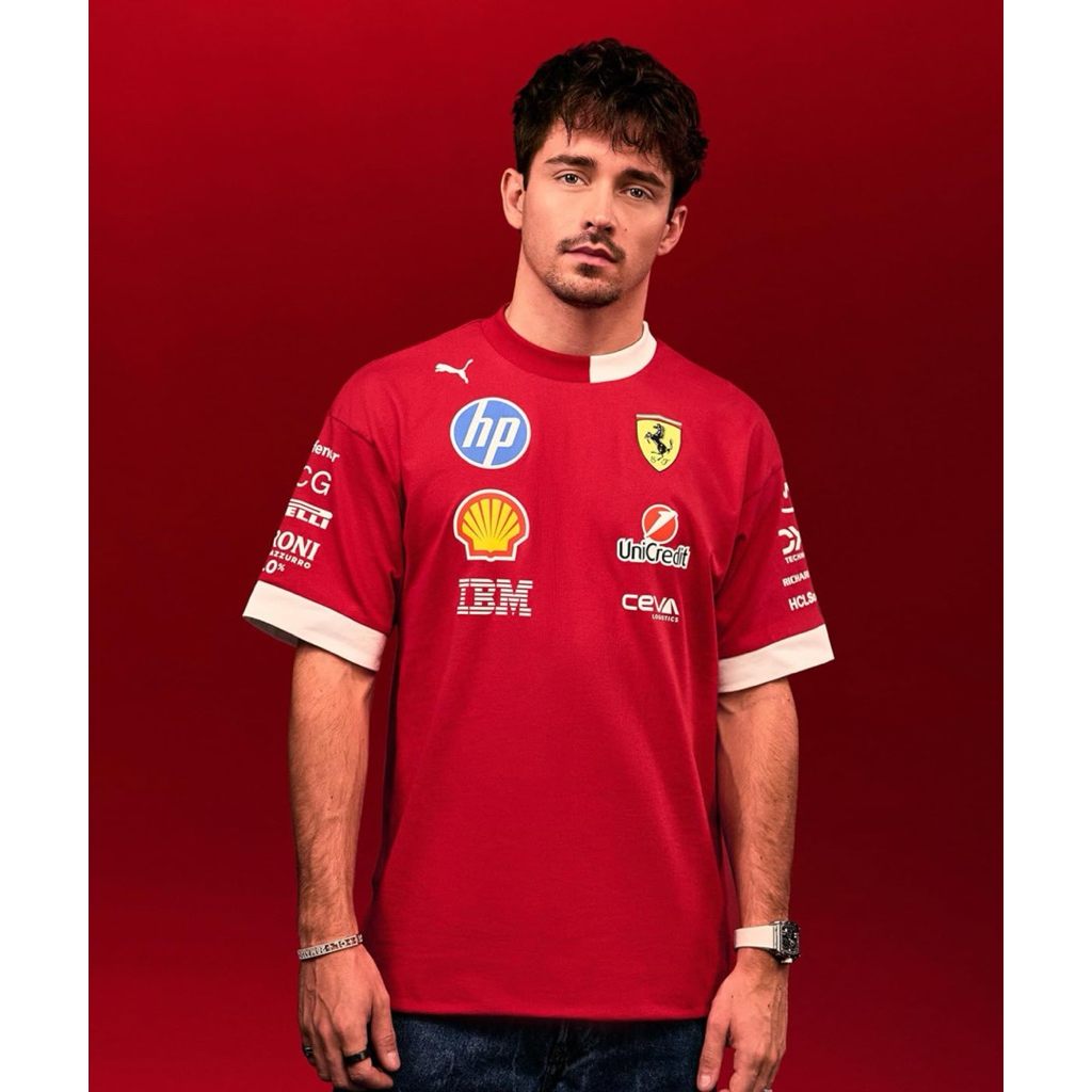 [PRE ORDER UK] Scuderia Ferrari F1 PUMA 2025 Driver's Oversized T-shirt
