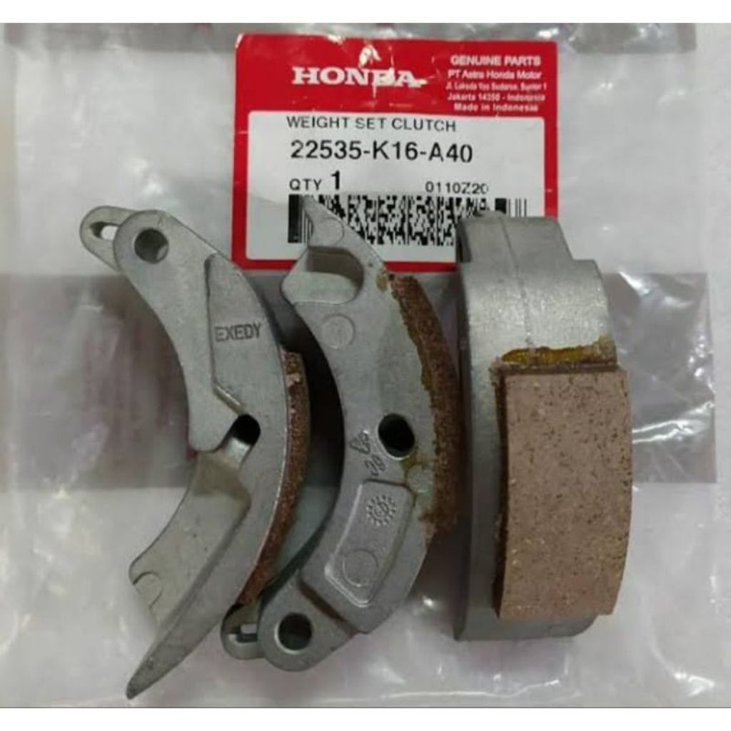 Kampas Kopling Ganda Weight set Clucth Honda Beat Esp beat fi Scoopy  2017/2020  Ori