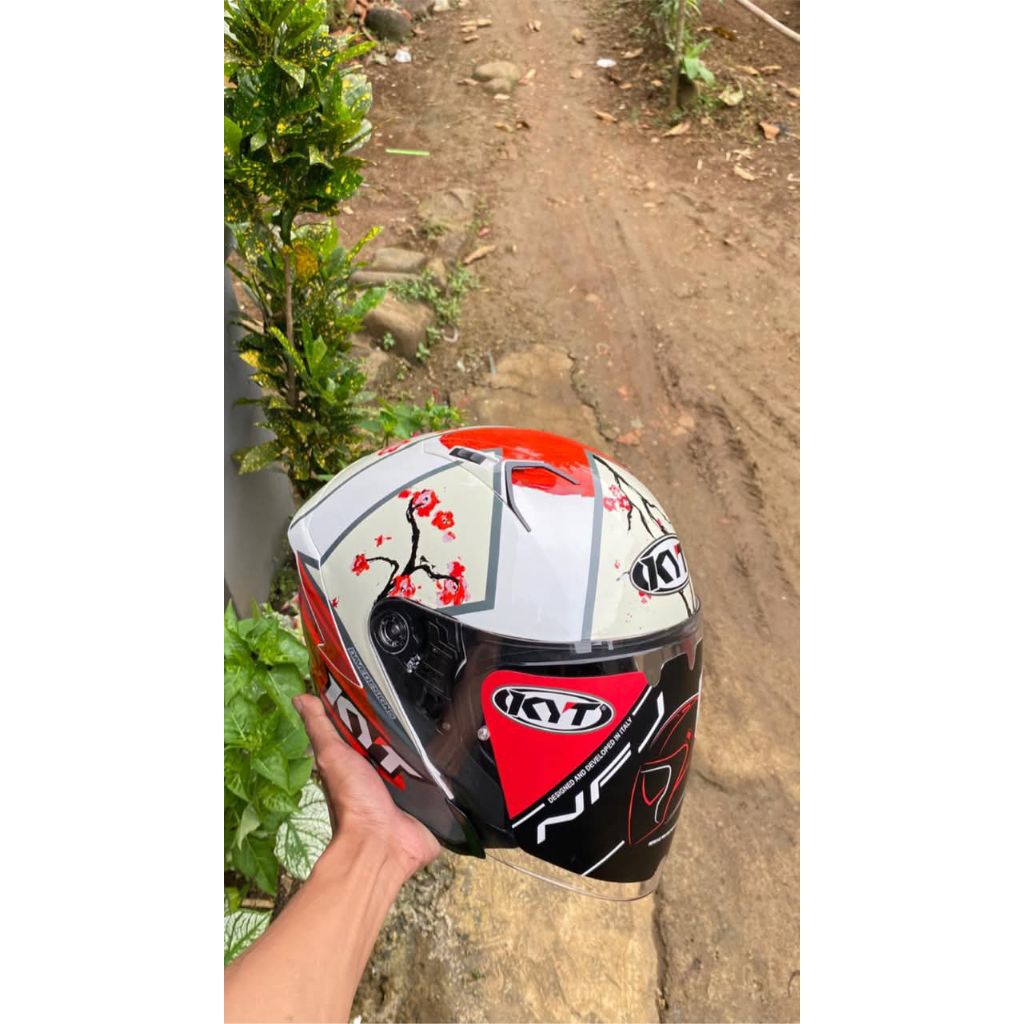 helm kyt nfj sakura new kyt nfj sakura original helm Hall face nfj