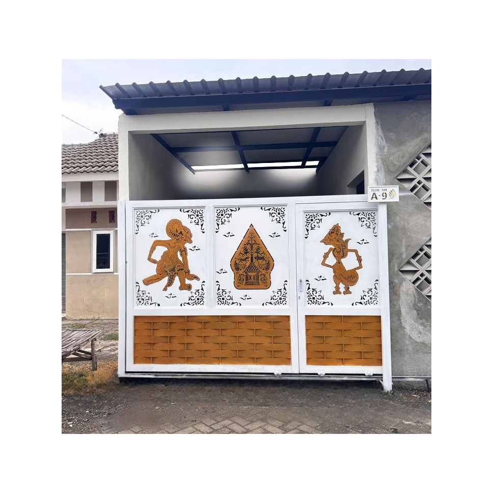 Pagar Laser Cutting Minimalis Mewah - Plat Besi Cutting Motif Custom Modern