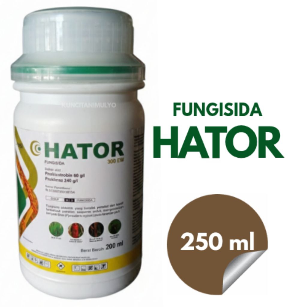 Fungisida HATOR 300 EW Obat Pemyakit Lodoh Bawang Merah Dan Potong Leher Padi (200 ml)