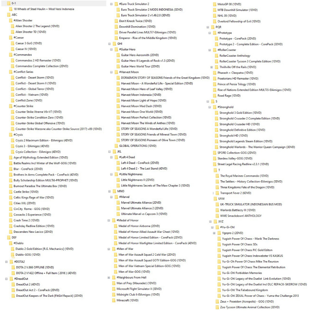 PC GAME JADUL PILIHAN + Hardisk External 500GB