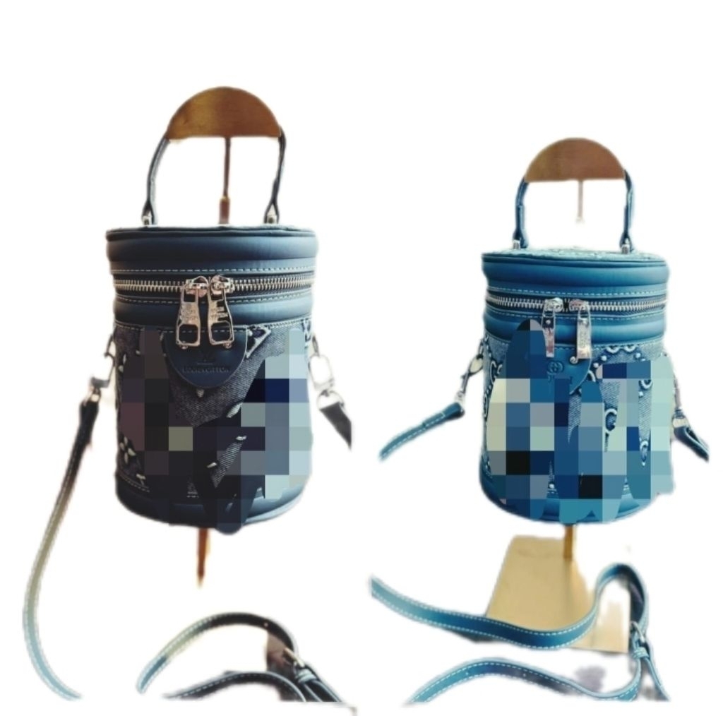 RK tas denim mini tabung free box magnet