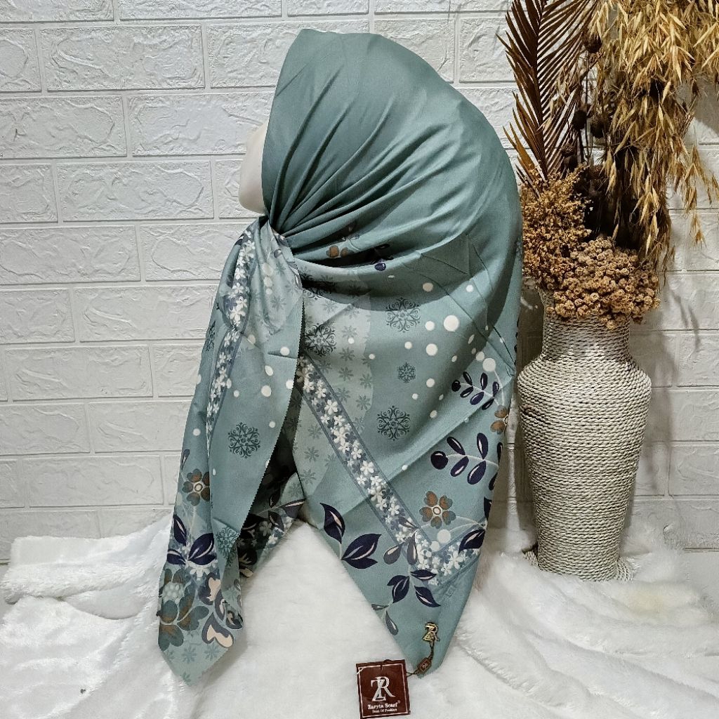 [ Metal Logo ZR Swarovski ] Jilbab Zaryta Logo Metal Swarovski Bisa Pilih Warna Hijab Terbaru 2026 J