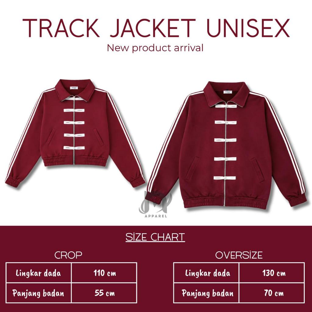 TRACK JACKET UNISEX CROP OVERSIZE CHINESE STYLE