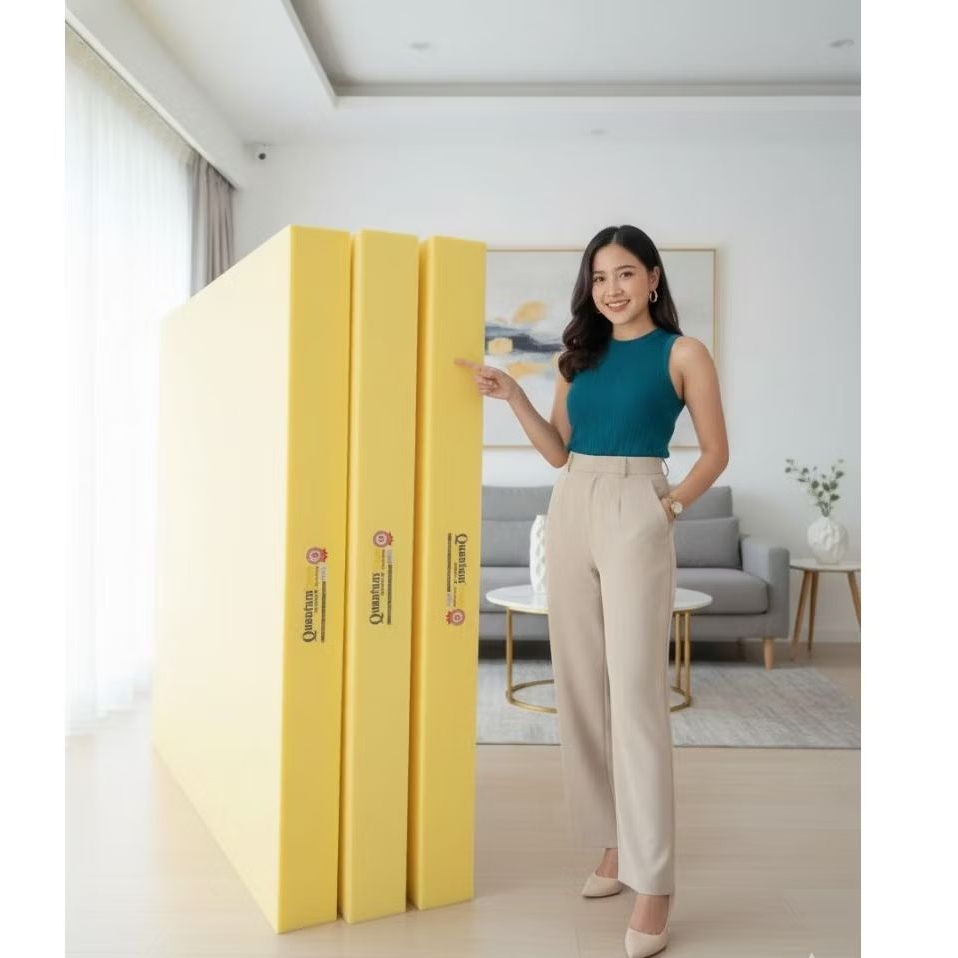 KASUR BUSA QUANTUM SUPER YELLOW BERGARANSI RESMI NO 1 PROMO SPON MALL KASUR SPON MATRAS BUSA