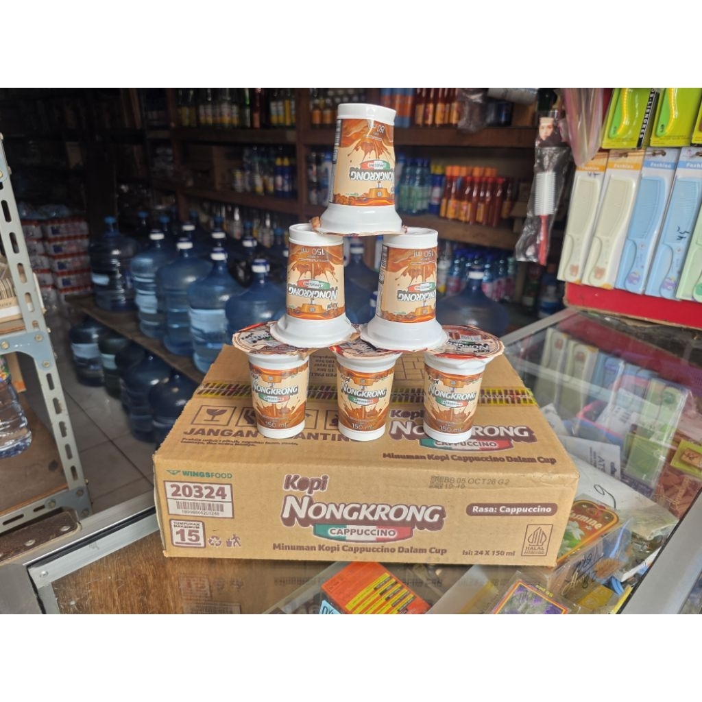 Kopi Nongkrong Cappuccino 150 ML Cup 1 Dus 24×150 ML