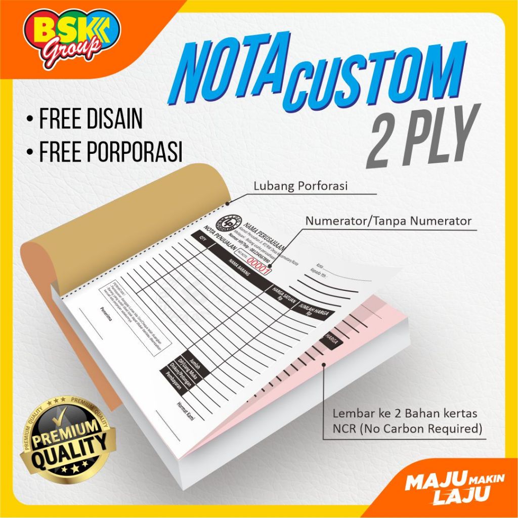 Cetak Nota Custom 2Ply