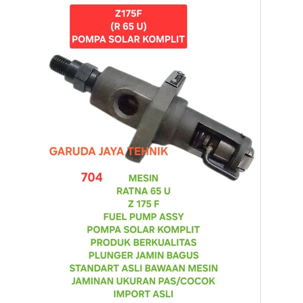 Bosh pump boshpump pompa solar Z175F QZ175 komplit mesin ratna pendingn kipas Z175F QZ175 R65U produ