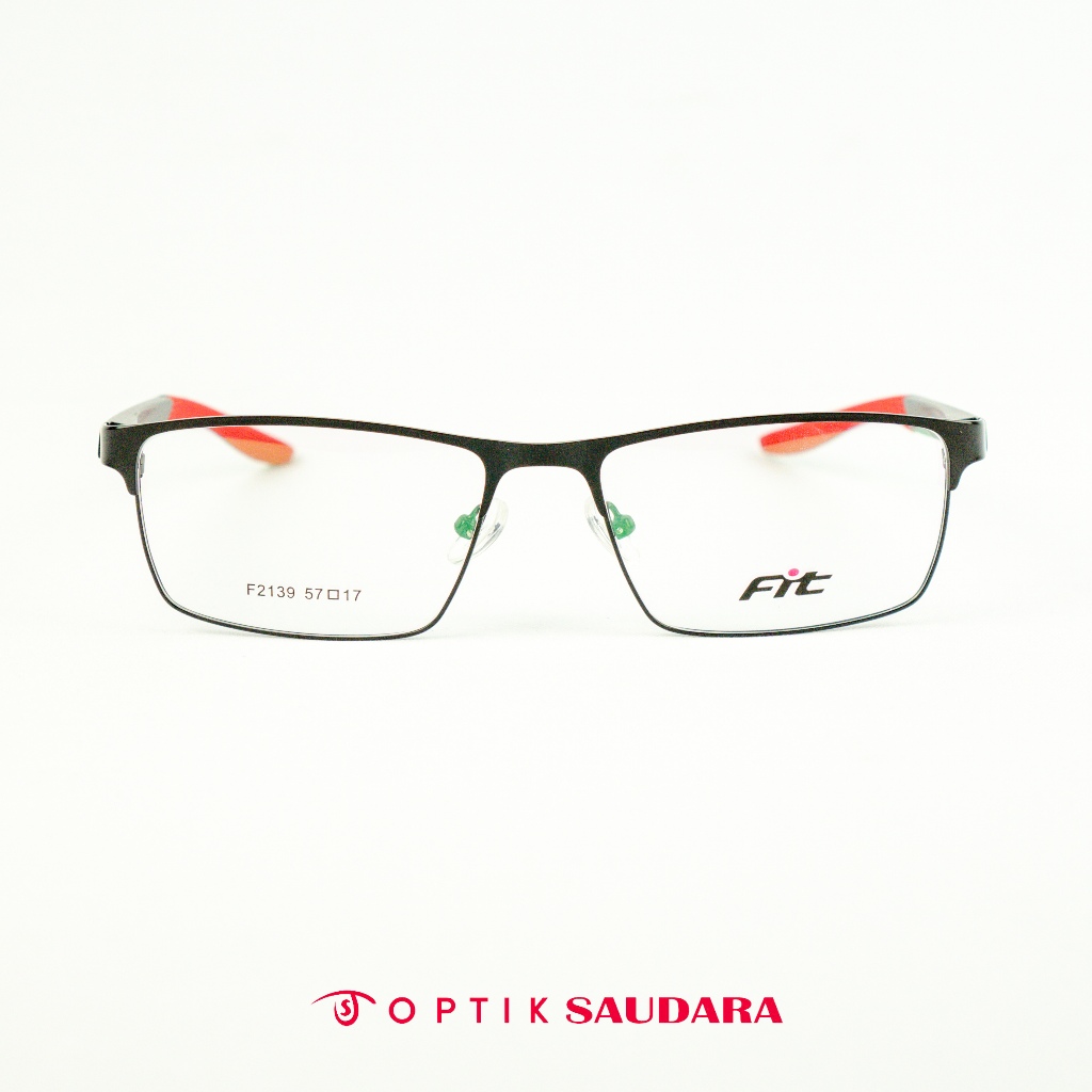Optik Saudara - Kacamata Pria Model Kotak Fashionable F F2139 C1-1 57