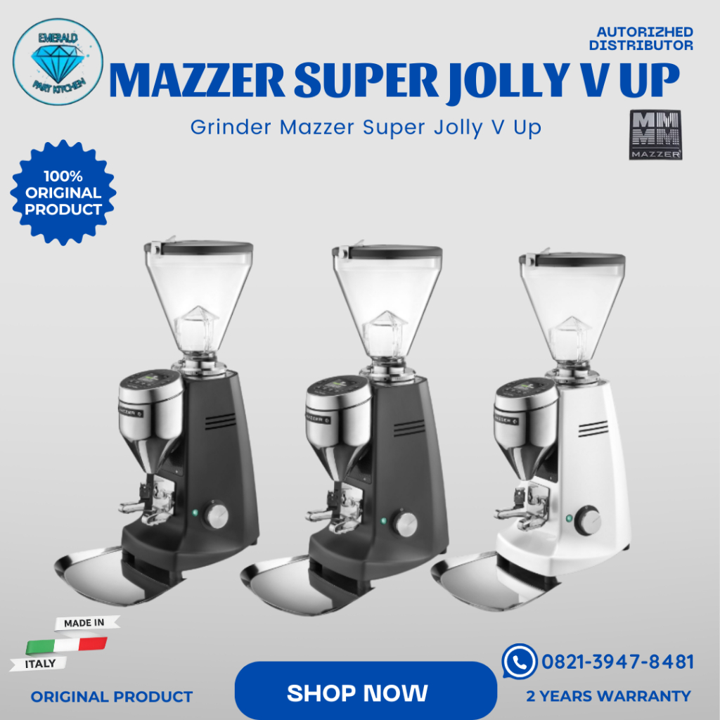 Grinder Coffee Mazzer Super Jolly V Up Espresso Grinder Doserless