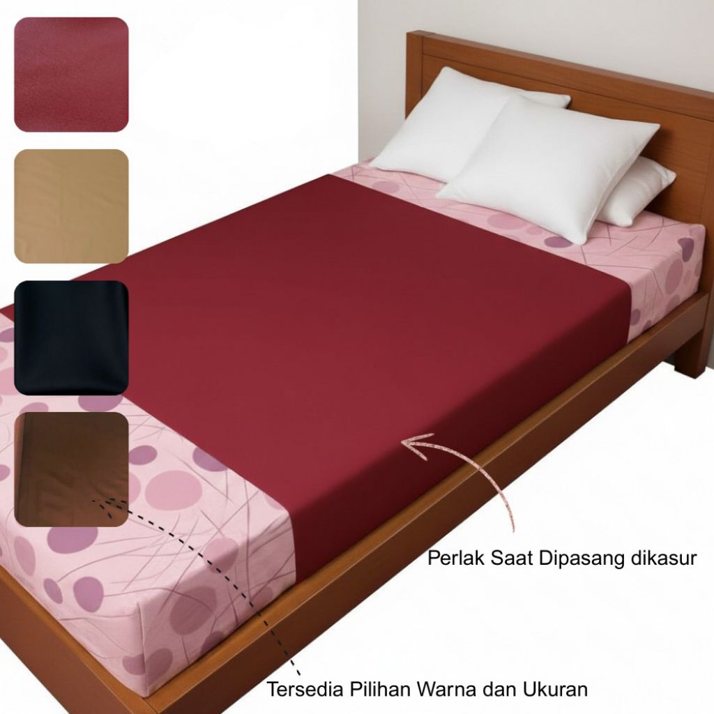 Perlak Kasur Anti Air Ompol / Alas Lansia Dewasa Anak Besar Bayi Tidur / Taplak Meja Tahan Air Water