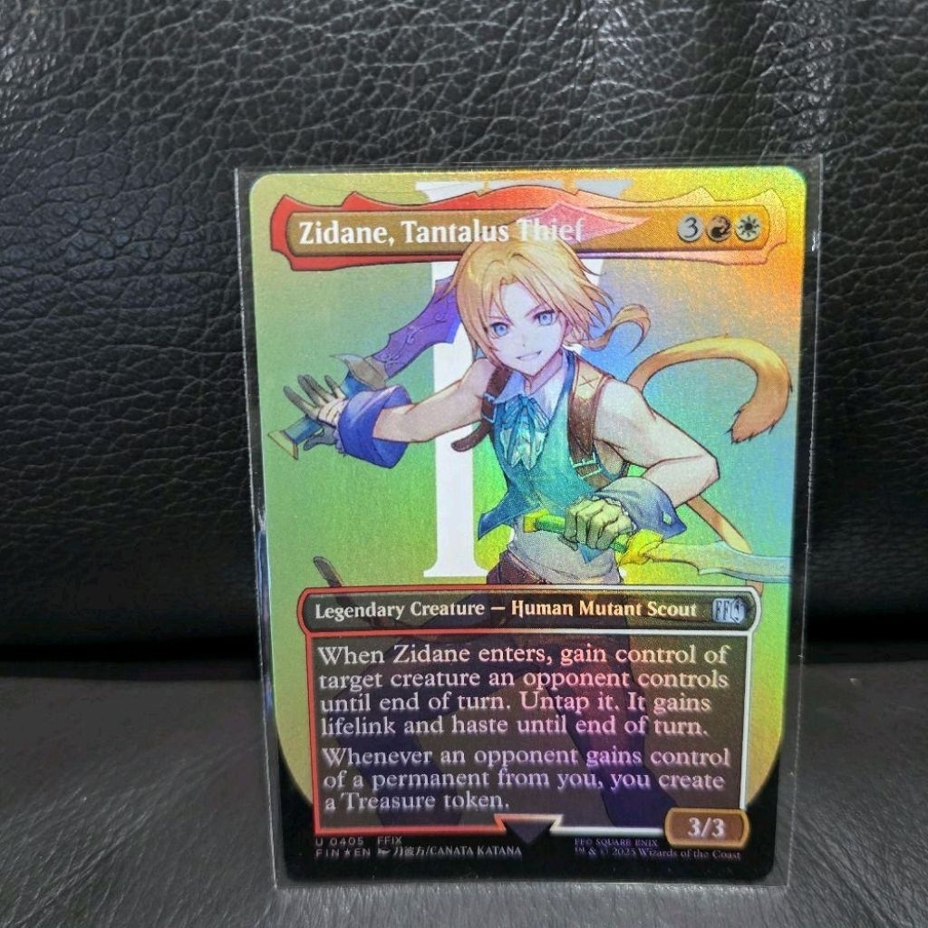 MTG Zidane, Tantalus Thief Showcase Foil Final Fantasy IX FF 9 Zidane Magic The Gathering FIN