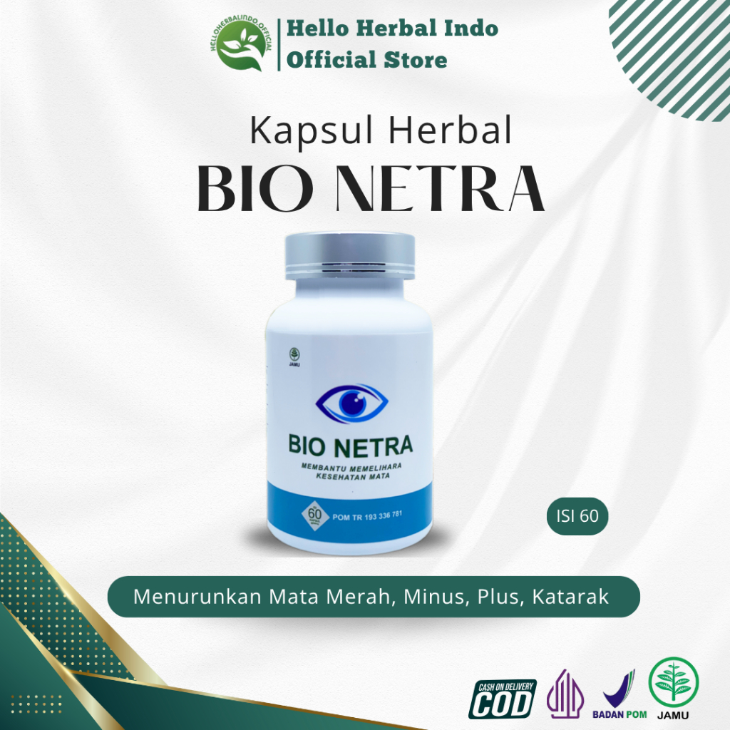 Bio Netra Obat Herbal Mata Bio Netra 60 Kapsul