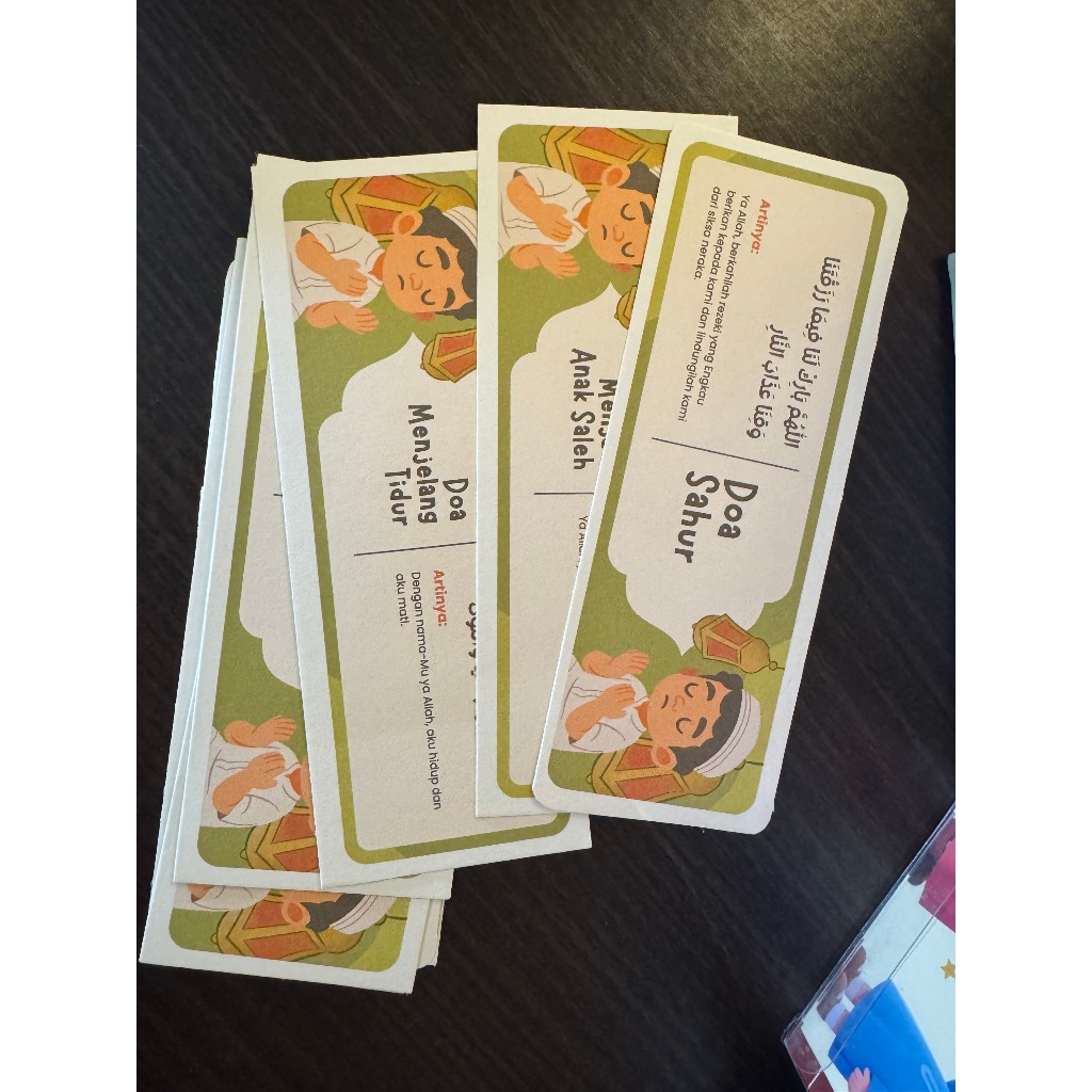 Bundle 6 Stiker Doa Anak Islami – Edukasi Anak Muslim | Stiker Doa Harian