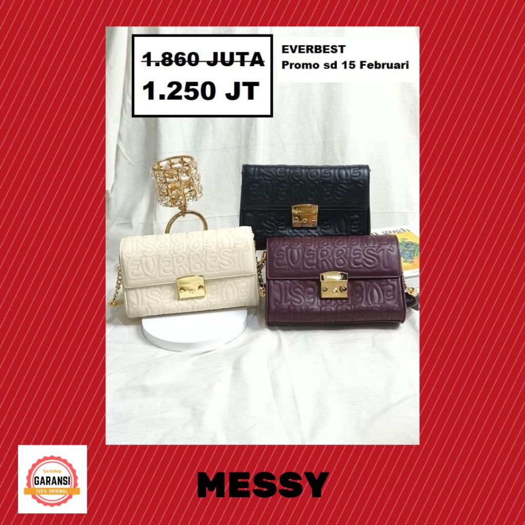 Tas selempang wanita EVERBEST seri MESSY SALE original 100%