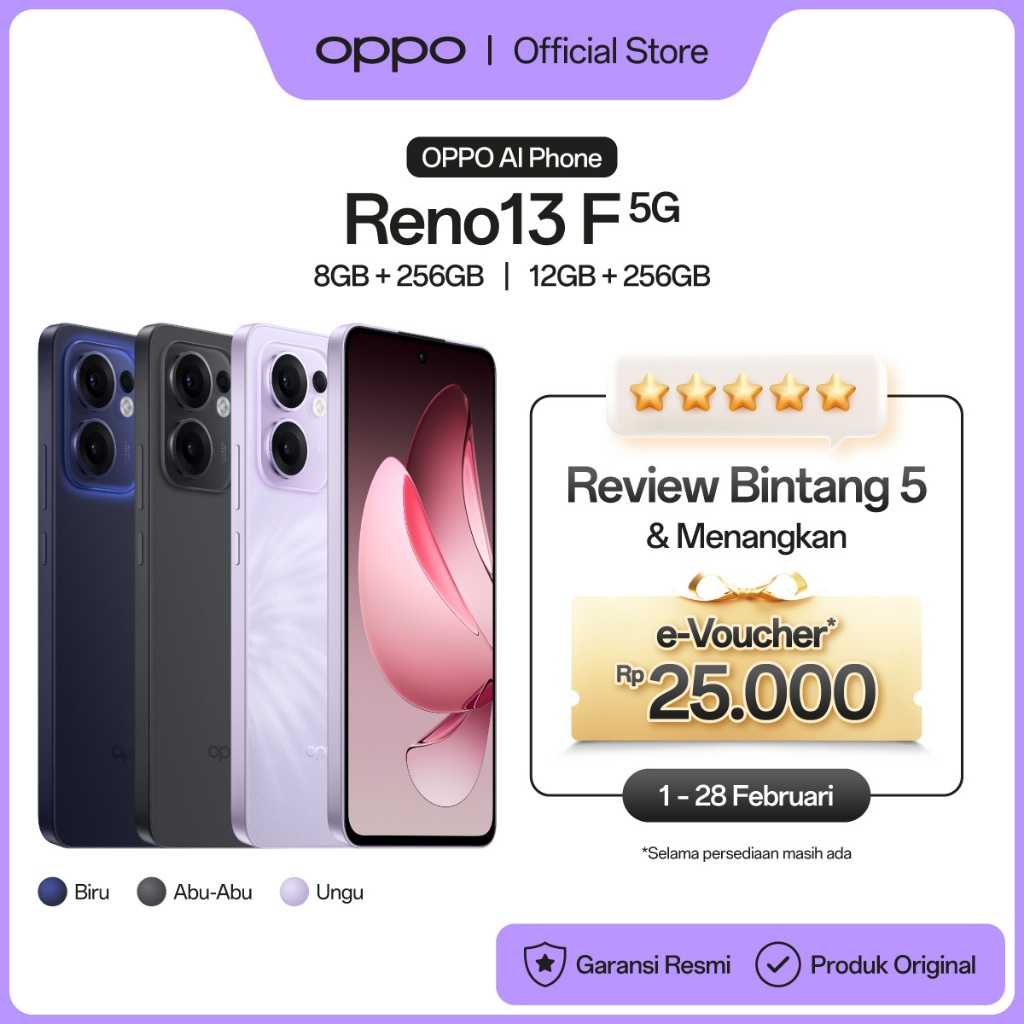 OPPO Reno13 F 5G 12GB+256GB & 8GB+256GB