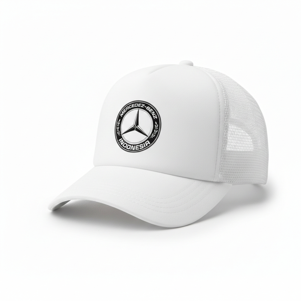 Topi Trucker MERCEDES BENZ Dewasa Unisex - Topi Jaring bisa custom logo Satuan