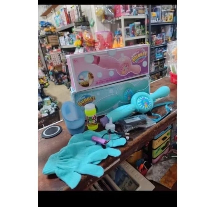 Elastic bubble gun asap gelembung  sabun bola asap