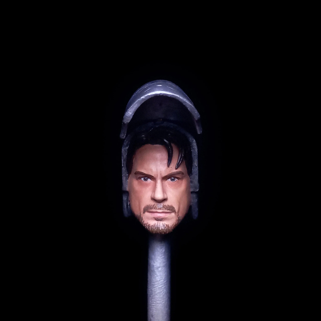 Iron Man Mark 1 Open Helmet Tony Stark (Robert Downey Jr.) Head Sculpt