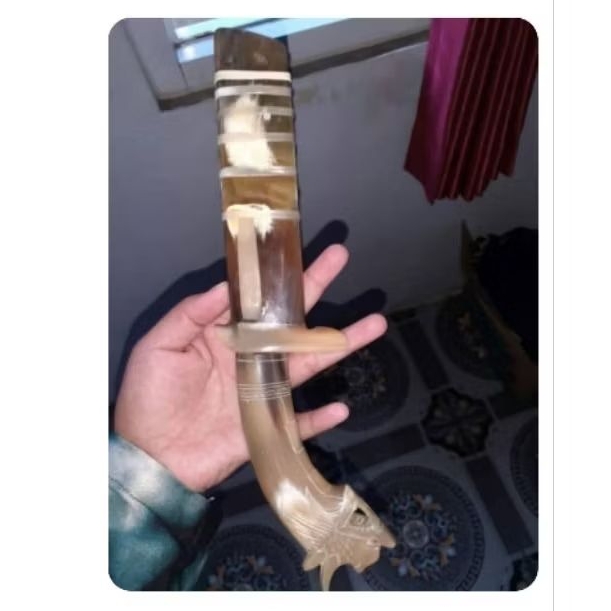 Gocil putih baja per 20cm