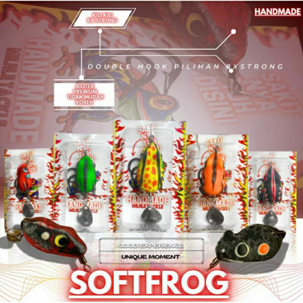 Umpan Casting Gabus/Soft Frog Lure (umpan katak tiruan)