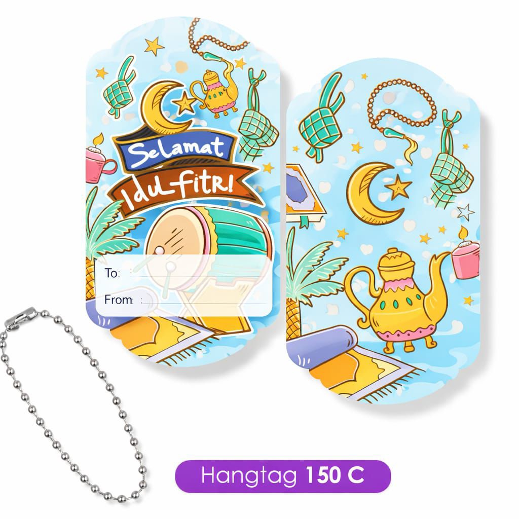 HANGTAG IDUL FITRI/ GANTUNGAN CARD/UCAPAN IDUL FITRI/GIFT TAG/ HANG TAG LEBARAN/ KARTU UCAPAN