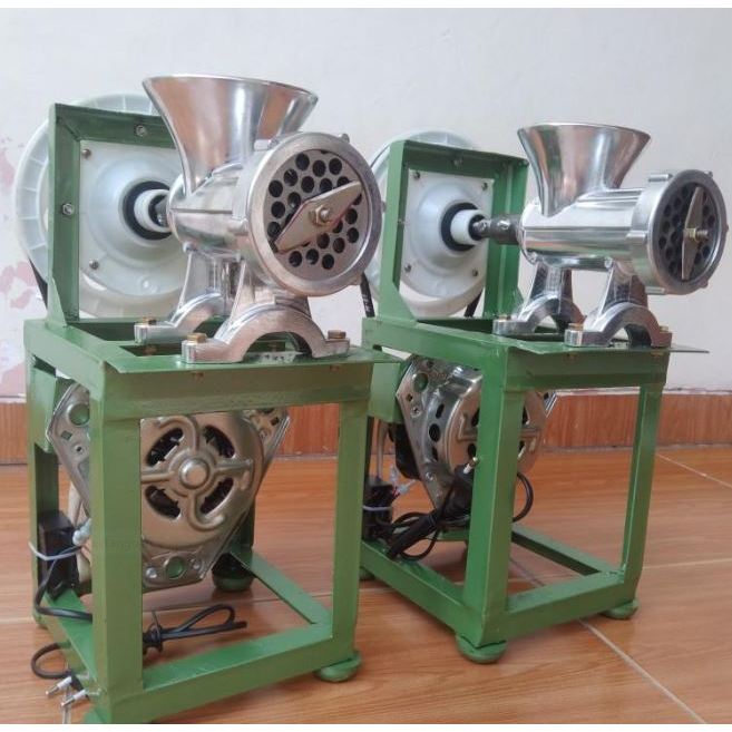 Mesin cetak pelet ikan murah komplit Dinamo 150 watt Mesin cetak pelet pakan ternak serbaguna no 12 