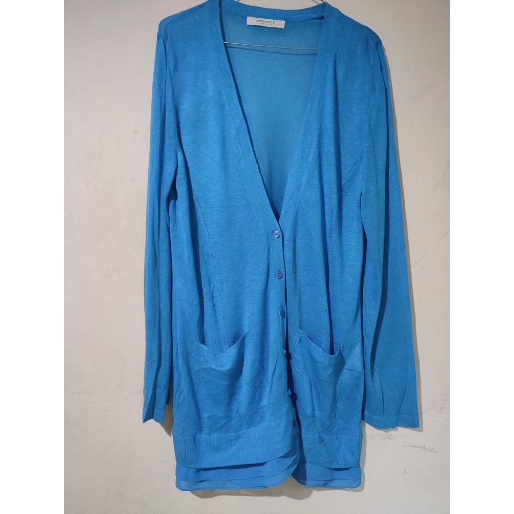 Cardigan Knit Rajut Crocodile Preloved