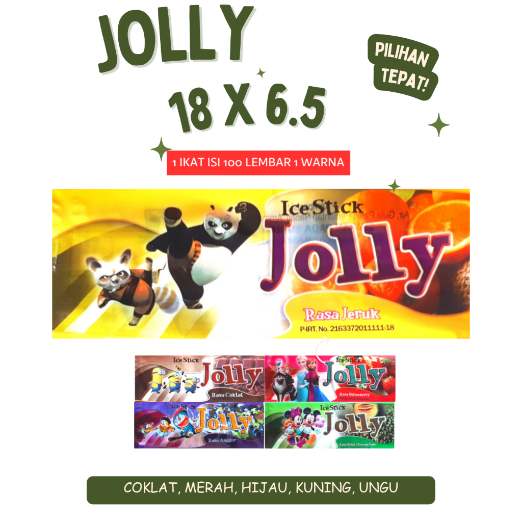 Kemasan Es Krim Stick Kemasan Es Lilin Lucu Kemasan Ice Cream Jolly