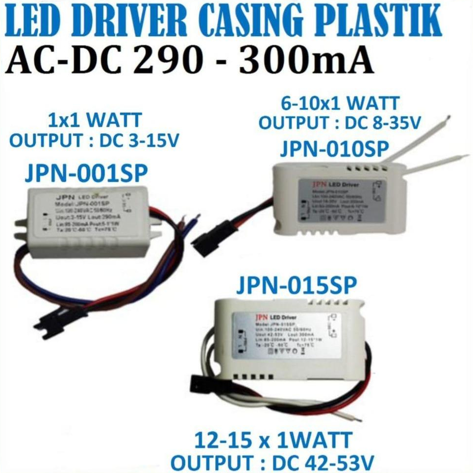 LED Driver Adaptor Trafo Lampu Panel Downlight 3-5W 6-10W 12-15W Watt