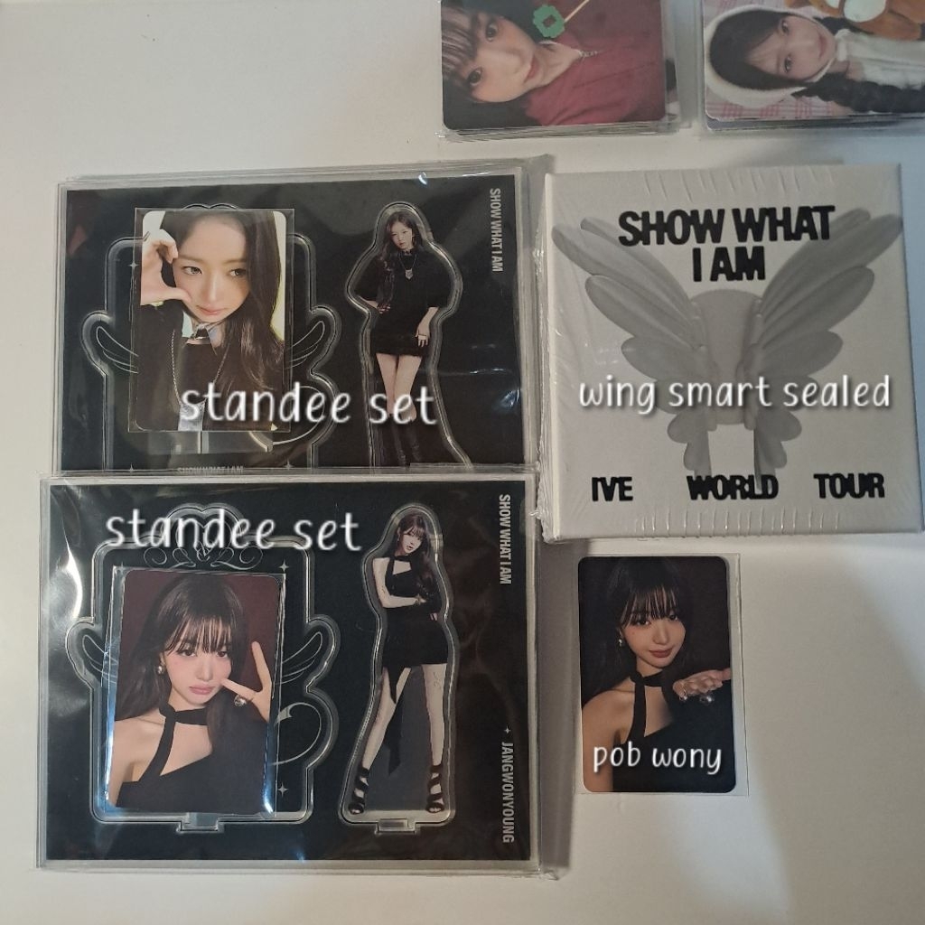 photocard official merch MD ive show what i have world tour Wonyoung rei standee wing smart DICON ke