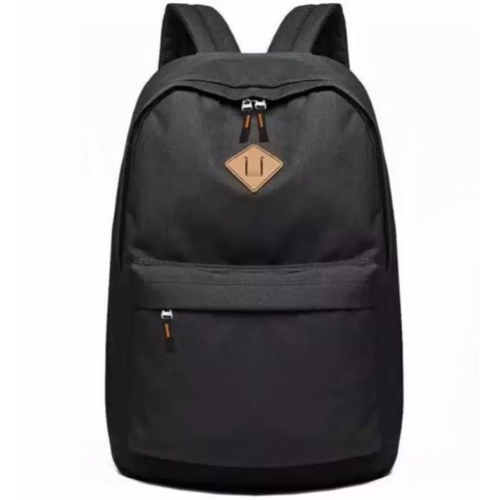 Tas Ransel Pria Wanita Laptop Hitam Polos Backpack Multifungsi Tas sekolah Anak Laki Laki Sd Smp Sma