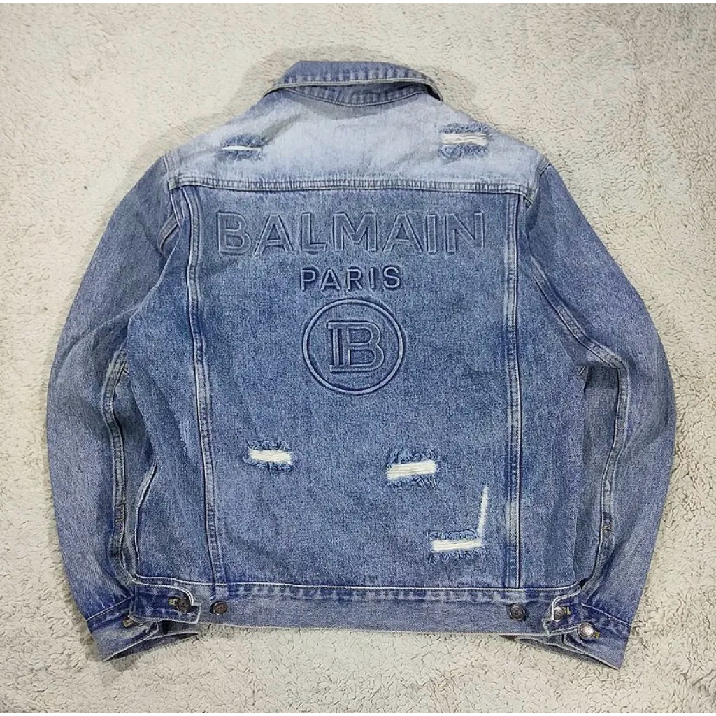 BALMAIN PARIS JACKET DENIM