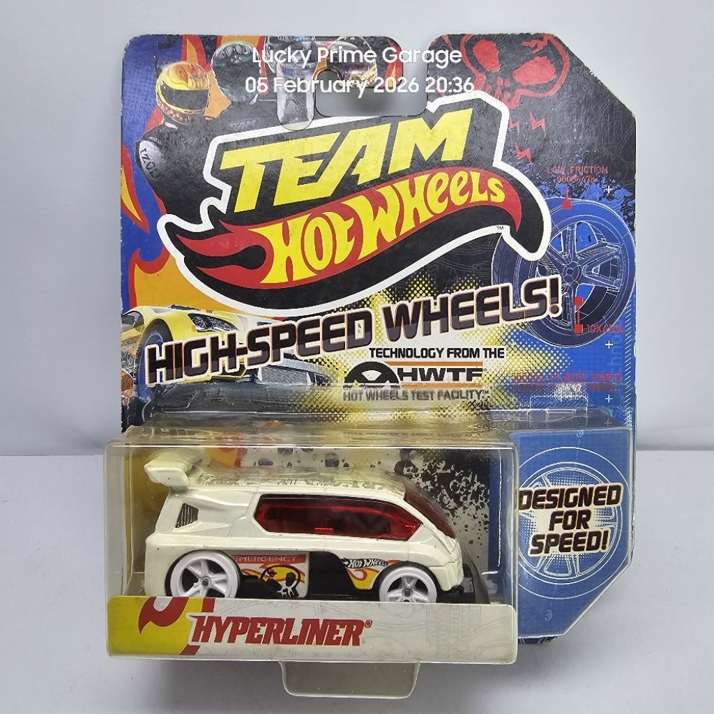 Hot wheels Hyperliner High Speed Wheels edisi team hot wheels tahun 2012 blister jelek