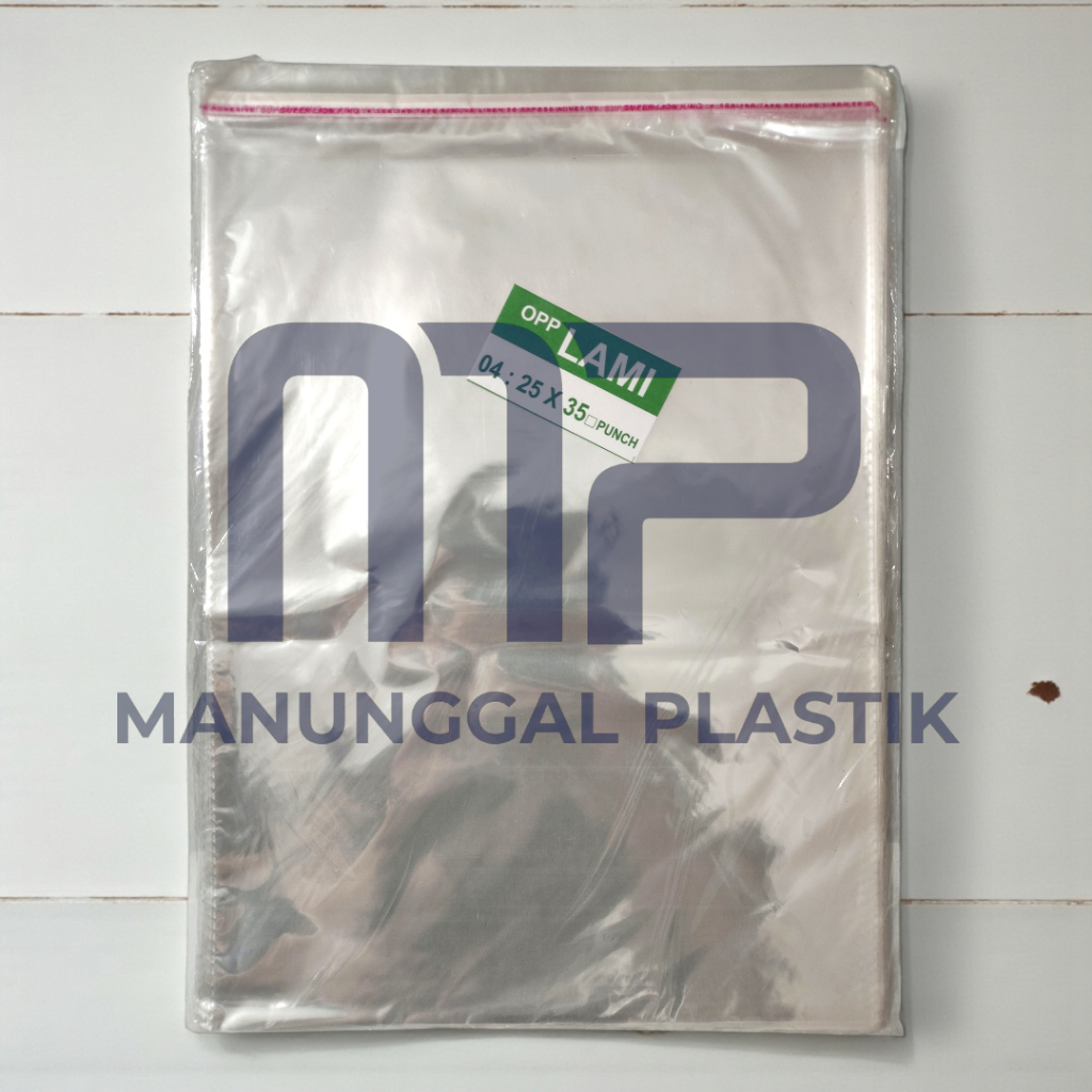 Plastik OPP LAMI Bening Baju Seal Lem