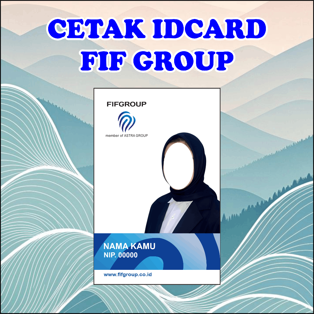 CUSTOM Cetak ID Card FIFGROUP
