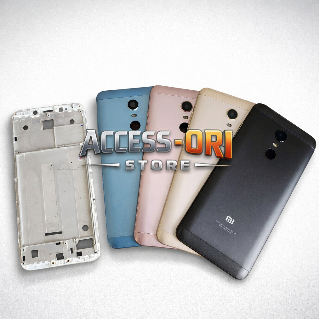 Casing Housing Fullset HP Xiaomi Redmi 5 Plus Backdoor + Frame LCD Bekdor Tutup Belakang Full Set
