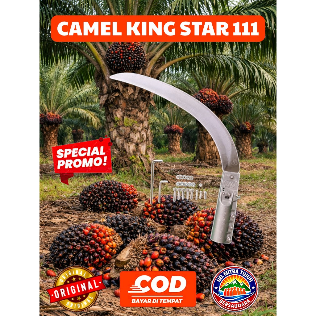 Camel king 111 lengkap egrek sawit premium super tajam ori