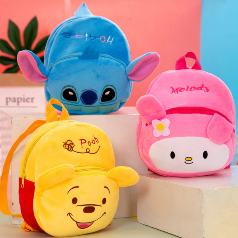 NEW MK501 Tas Ransel Anak Karakter Tas Mini Kartun Tas Backpack Sekolah Anak TK Kain Bludru Lembut