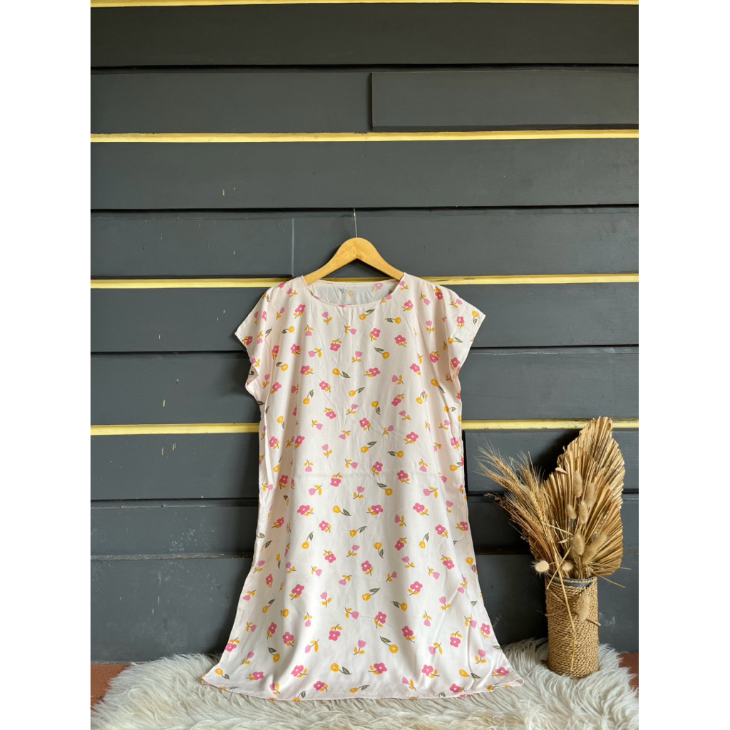 Daster Long selutut Grosir Murah Konveksi Tasikmalaya Daster 30 ribu Selutut Non Busui dress wanita