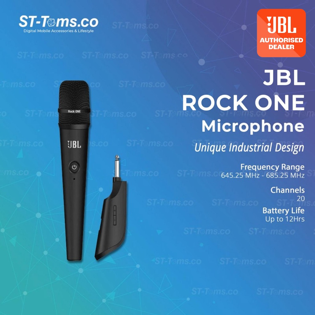 JBL-ENT JBL Rock ONE Professional Portable Wireless Microphone Vocal Karaoke