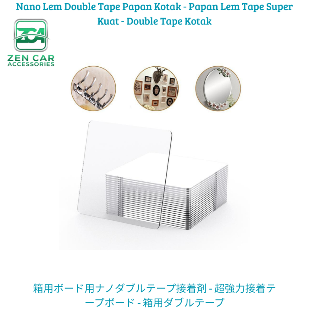 Nano Lem Double Tape Papan Kotak - Papan Lem Tape Super Kuat - Double Tape Kotak