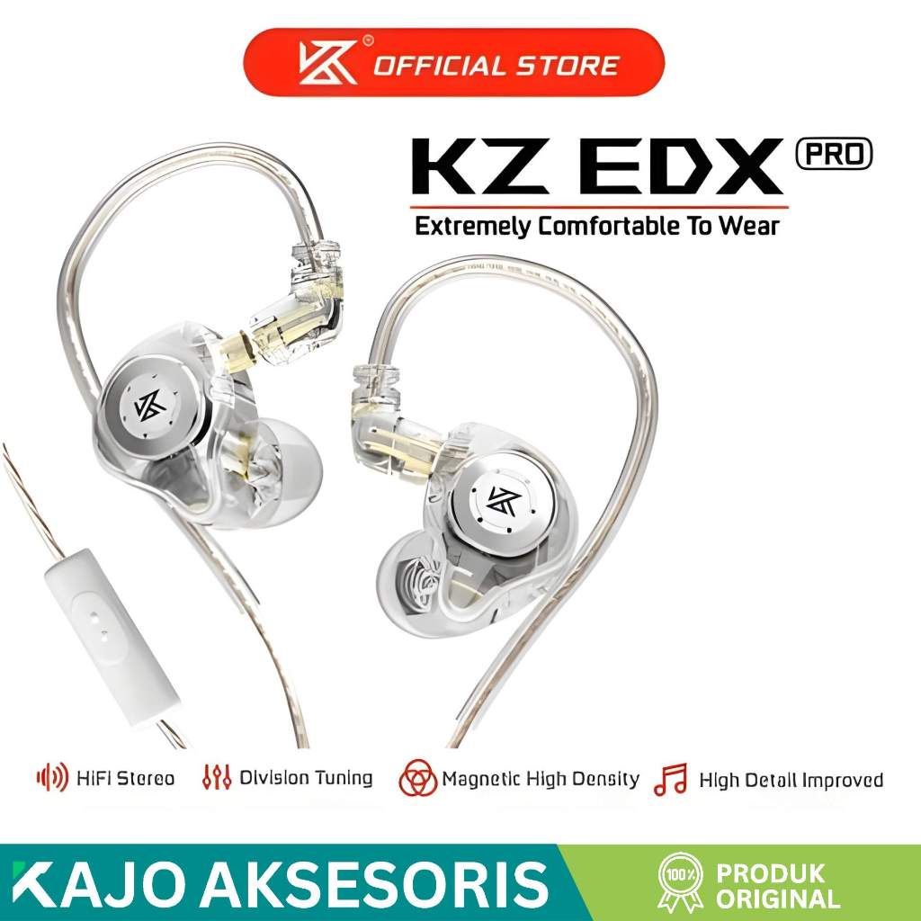 KZ EDX Pro with Mic Noise Cancelling Earphone
