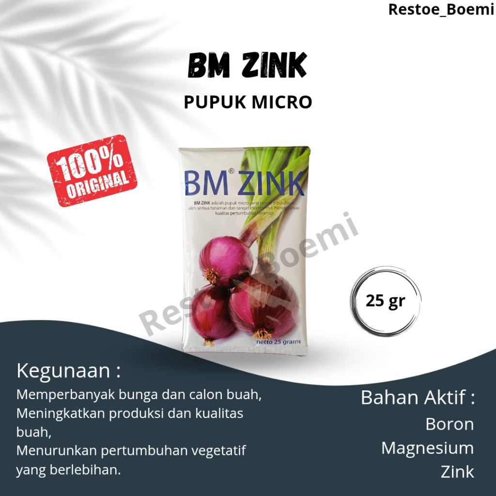 BM ZINK - Pupuk Micro Khusus Bawang Merah (beli 5pcs gratis 1pcs)