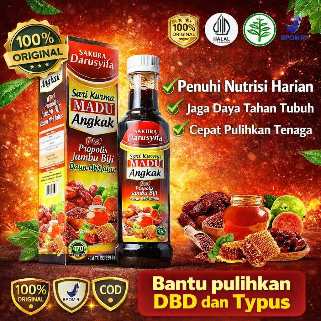 Sari Kurma Madu Angkak Darusyifa 470 Gram Asli