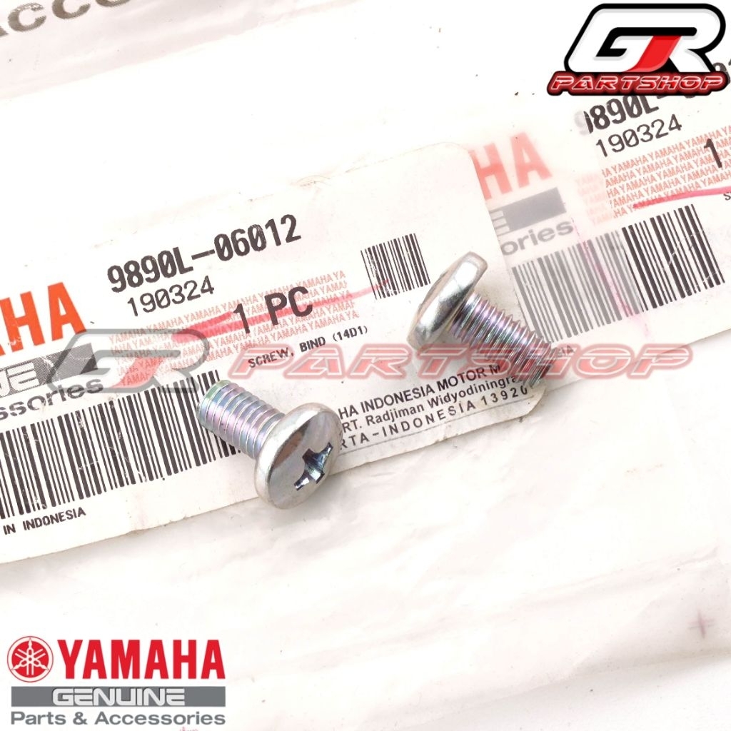 BAUT DUDUKAN TAMENG DEPAN 2 PCS MIO SOUL ORIGINAL YAMAHA ORI ASLI YGP BAUD SCREW PLUS KEMBANG PAYUNG
