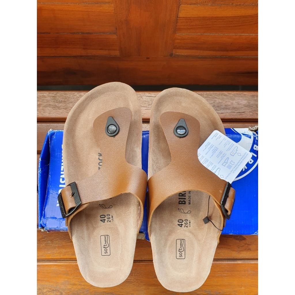 New Arrival Sandal Pria Birkenstock Gizeh Coklat | Sandal Pria Casual Premium Nyaman & Elegan