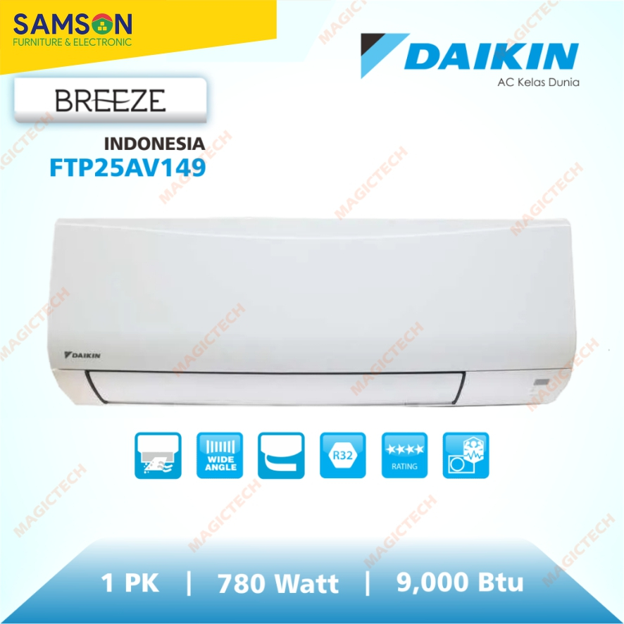 AC DAIKIN 1 PK FTP25AV149 BREEZE R32 AC SPLIT FTP25 FTP25AV INDONESIA