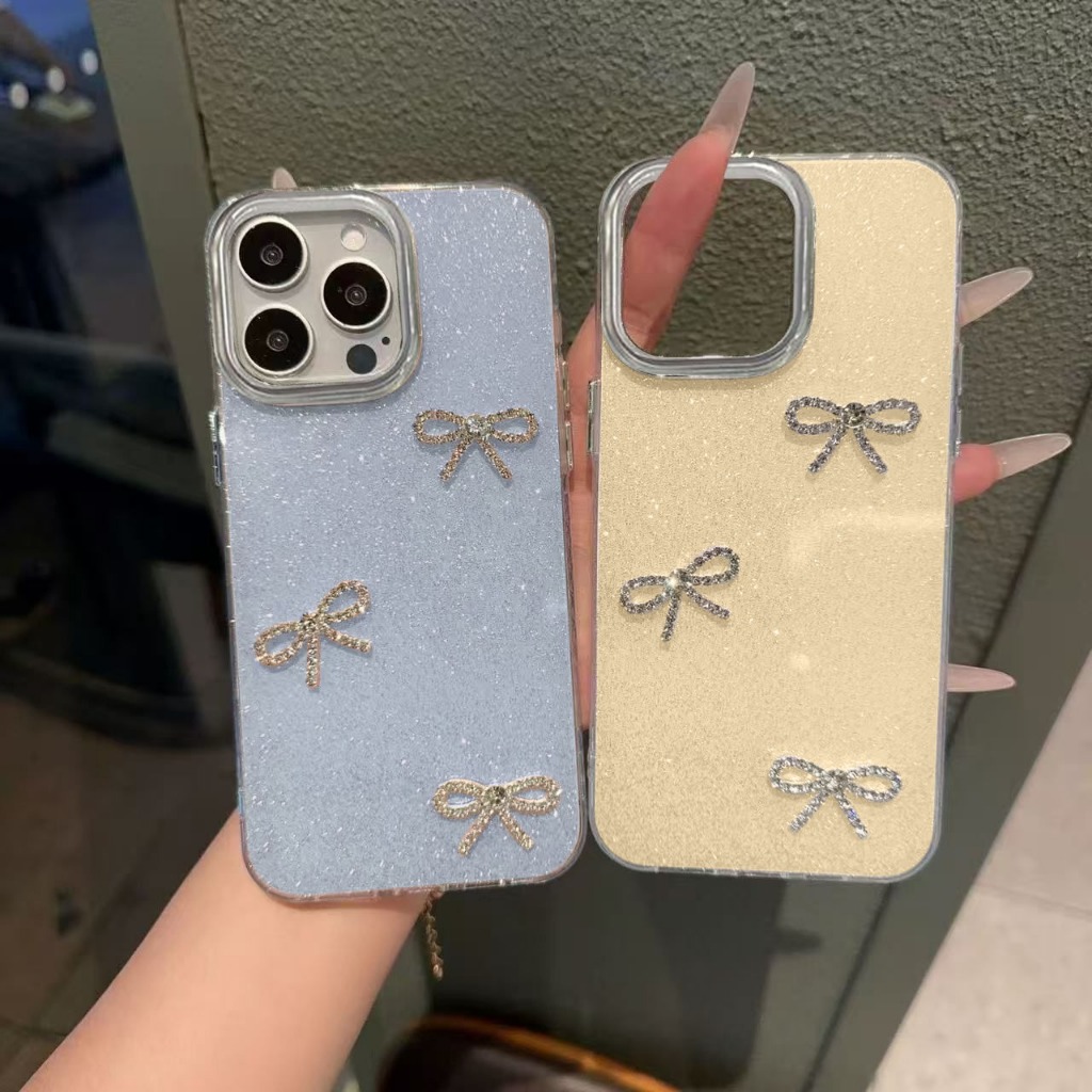 Case OPPO A6S A6 A6T RENO 15C 15 15F Glitter Blink Stardust Ribbon Diamond GC259 BD12026